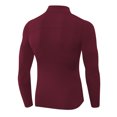 thumbnail image 1 of Fesfesfes Long Sleeve Shirt Men Plus Velvet Fitness Clothing High Elastic Warmth Stand-up Collar Sweater Sports Long Sleeves Blouse Clearance Under $10, 1 of 3