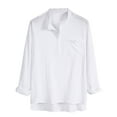 thumbnail image 1 of Fesfesfes Long Sleeve Shirt Mens Casual Slim Fit Shirt Long Sleeve Button Down Shirt Blouse With Pocket, 1 of 4