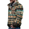 thumbnail image 1 of Fesfesfes Long Sleeve Shirt Mens Outdoor Winter Warm Outdoor Ethnic Style Sweater Hooded Top Under $10, 1 of 3