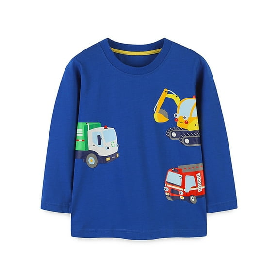 Fesfesfes Long Sleeve Shirt for Boys and Girls Sweatshirts Casual Tops Cartoon Pullover Shirts Kid Printed Shirts Kids Fall Sweatshirts