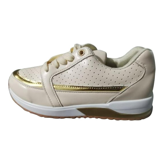 Fesfesfes Loose Women's Sport Shoes Casual Thick Sole Casual Thick Sole Color Matching Low Top Sports TieUp Sneaker for Young Laides US:5.5(36)