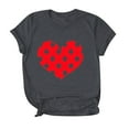 thumbnail image 1 of Fesfesfes Men Couples Lover Matching Tshirt Valentine's Day Short Sleeve Love Letter Print T Shirts Tops On Sale, 1 of 8