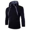 thumbnail image 1 of Fesfesfes Men Fall Hoodie Sweatshirt Solid Color Slim Jacket Sweater Casual Outerwear, 1 of 4
