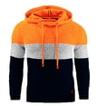 thumbnail image 1 of Fesfesfes Men's Fall And Winter Stitching Long-sleeved Hooded Sweatshirt Sale or Clearance, 1 of 2