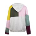 thumbnail image 1 of Fesfesfes Men's Hooded Loose Personality Color Matching Fashion Couples Hooded Sweatshirt Tops on, 1 of 8