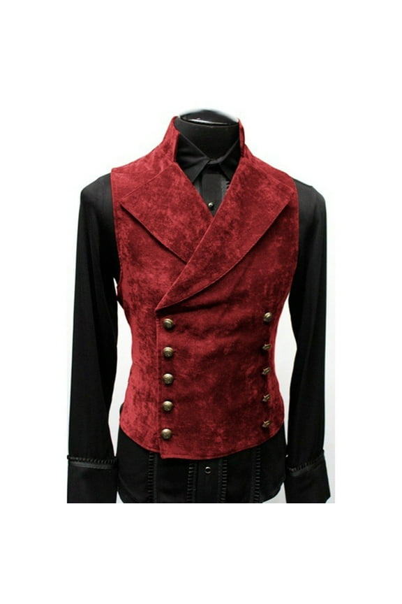 Men's Single-breasted Vest Gilet Fit Breathable Retro Vest Casual Streetwear Jacket Under $10