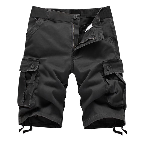 Fesfesfes Mens Plus Size Cargo Shorts Multi-Pockets Walkshort Relaxed Summer Beach Shorts Pants On Sale