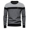 thumbnail image 1 of Fesfesfes Mens Sweater O-neck Sweater Soft Casual Sweaters For Men Classic Pullover Sweaters With Ribbing Edge Under $10, 1 of 3