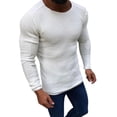 thumbnail image 1 of Fesfesfes Mens Sweater Tops Slim Fit Long Sleeve Sweater Casual Solid Color Knitting Sweaters Tops, 1 of 3