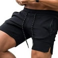 thumbnail image 1 of Fesfesfes Mens Training Shorts Summer Jogging Bottoms Athletic Shorts Running Shortts With Zip Pocket Spring Saving, 1 of 7