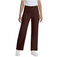 thumbnail image 1 of Fesfesfes Middle Aged Boys Fashion Straight Tube Pants,Decorative Buckle Design Mid Waist Pocket Casual Trousers 7-16 Years(Coffee,13-14 Years), 1 of 7