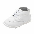 thumbnail image 1 of Fesfesfes New Spring Baby Walking Shoes Flat Bottom Soft Sole Breathable Sneakers for First Walking,Non-Slip Comfort for Indoor/Outdoor(White,12-15 Months), 1 of 2