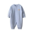 thumbnail image 1 of Fesfesfes Baby Velvet Jumpsuit Cute Striped Romper Romper and Winter Newborn Children Warm Clothes for Boys and Girls, 1 of 9