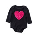 thumbnail image 1 of Fesfesfes Newborn Infant Onesie Baby Boys Girls Valentines Love Heart Romper Bodysuit Clothes Summer Saving Sale, 1 of 9