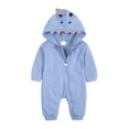 thumbnail image 1 of Fesfesfes Newborn Neutral Baby Bodysuit Spring And Clothes Cute Cartoon Zipper Comfortable Hooded Rompers Clearance, 1 of 8