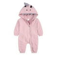 thumbnail image 1 of Fesfesfes Newborn Neutral Baby Bodysuit Spring And Clothes Cute Cartoon Zipper Comfortable Hooded Rompers Summer Sale, 1 of 8