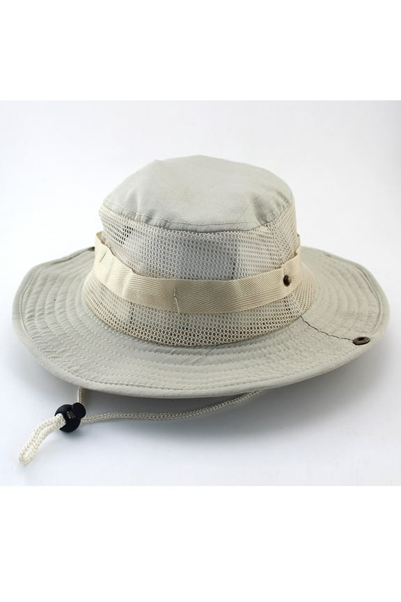 Fesfesfes Outddor Sun Hat Bucket Hat Unisex Summer Bush Fishing Hiking Hat for Men and Women Round Camouflage Cap