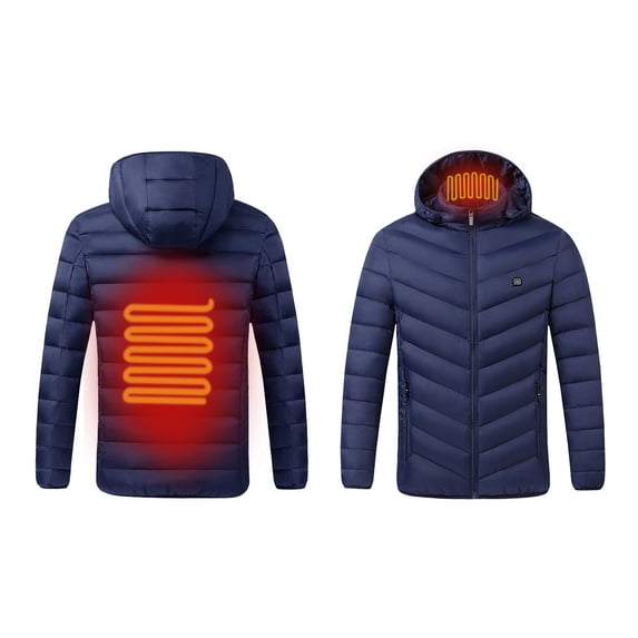 Fesfesfes Outdoor Warm Heated Jacket For Riding Skiing Fishing Outerwear Hoodie for Men and Women Charging Heated Coat
