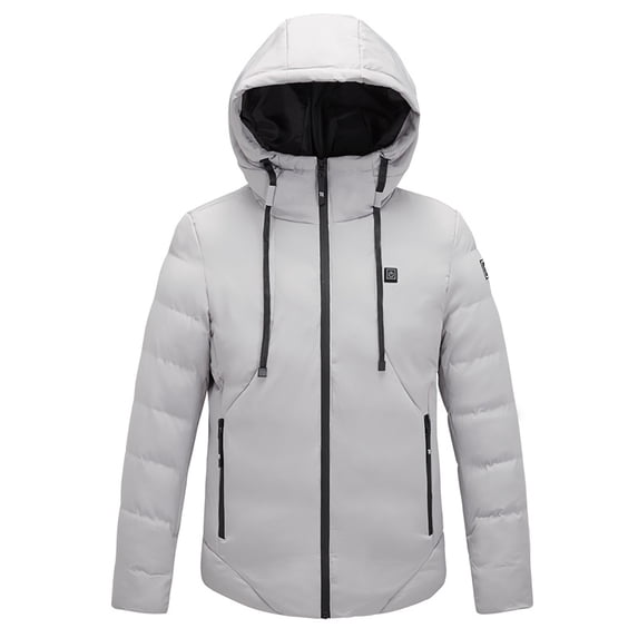 Fesfesfes Outdoor Warm Puffer Jacket for Men and Women Heated Coat For Riding Skiing Outdoor Coat Charging Heated Coat Hoodie Jacket Sale Clearance