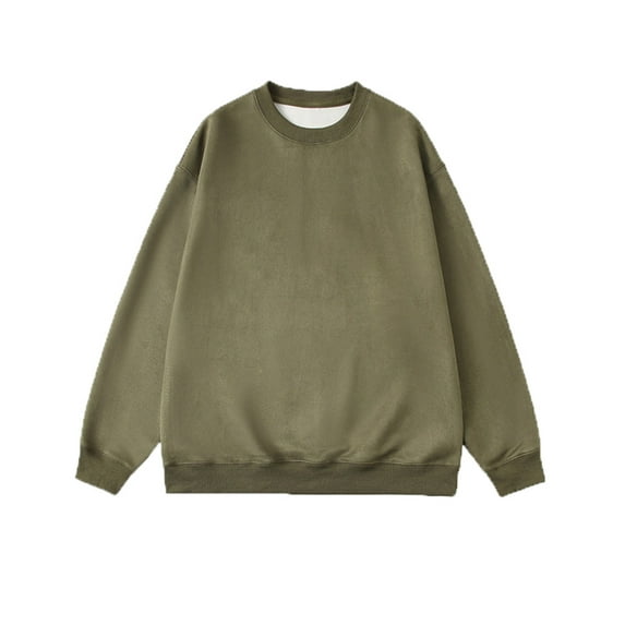 Fesfesfes Oversized Sweatshirt for Men Casual Round Neck Long Sleeve Pullover Color Sweatshirts Blouse Crewneck Sweatshirts