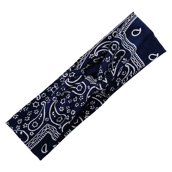 Fesfesfes Paisley Printed Knotted Hair Band Women Anti-stroke Headband Multifunction Hair Band,,Second Piece Free Shipping