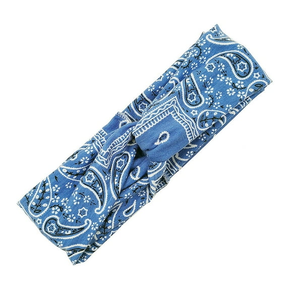 Fesfesfes Paisley Printed Knotted Hair Band Women Anti-stroke Headband Multifunction Hair Band,,Second Piece Free Shipping