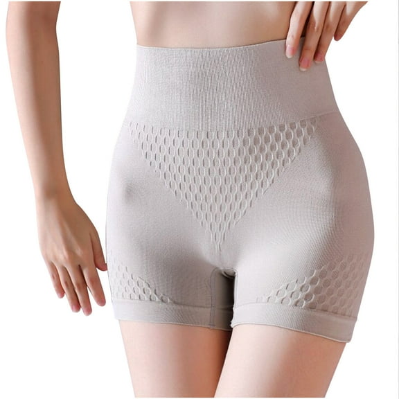 Fesfesfes Panties For Women Thin High Waist Sports Shaping Breathable Body Lifting Buttocks Cotton Pants Fitness Shapewear Underwear