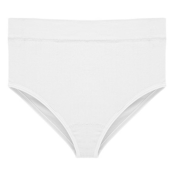 Fesfesfes Panties Womens Seamless Mid Waist Oversized Cotton Crotch Wrapped Buttocks Shorts Underwear