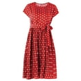 thumbnail image 1 of Fesfesfes Parent-child Dress Holiday Polka Dot Waist Lace Up Causal Dress Mother And Daughter Dress Mommy And Me Boho Beach Dress, 1 of 1