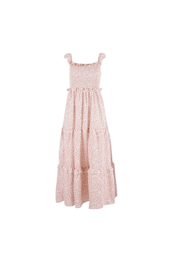 Parent-child Spring Dress Flower Print Beach Boho Women Dress Mother-daughter Mommy And Me Matching Girls Dresses