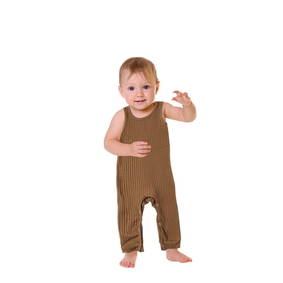 Fesfesfes Parent-child Summer Dress Solid Color Sling Dress Beach Sleeveless Dress Mother-daughter Girls Dress Suit Mommy and Baby Overalles