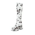 thumbnail image 1 of Fesfesfes Platform Boots for Women Fall Winter Flowers Print Shoes Thick Heels Tall Boots High-heeled Platform Boots US:8.5(41), 1 of 9