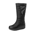 thumbnail image 1 of Fesfesfes Platform Boots for Women Warm Thick Wedge Boots Winter Warm Mid Calf Boots Womens Snow Boots 40(US:7.5), 1 of 9