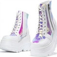 thumbnail image 1 of Fesfesfes Platform Boots for Young Ladies Fashion Thick Soled Large Size Short Women Platform Synthetic 7(39), 1 of 3