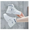 thumbnail image 1 of Fesfesfes Platform Boots for Young Ladies Plus Fleece Women Winter Warm Short Thick-soled Thick 7(39), 1 of 7