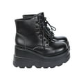thumbnail image 1 of Fesfesfes Platform Boots for Young Ladies Women Retro Flat Thickened Sole Shoes Casual Plus Size Boots 9(42), 1 of 9