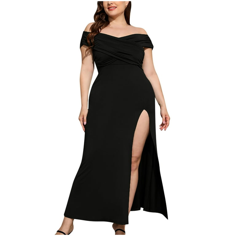 Fashion Casual Solid Patchwork Slit O Neck Waist Skirt Dresses(8 Colors) Fashion Casual Solid Patchwork Slit O Neck Waist Skirt Dresses(8 Colors)
