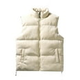 thumbnail image 1 of Fesfesfes Plus Size Warm Vest For Women Suede Sleeveless And Hooded Casual Jacket, 1 of 9