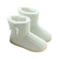 thumbnail image 1 of Fesfesfes Plush Slippers Adult Soft Warm Winter Slippers Home Mute Cute Soft Plush Ball Women Interior Boots 8.5-9(41), 1 of 6