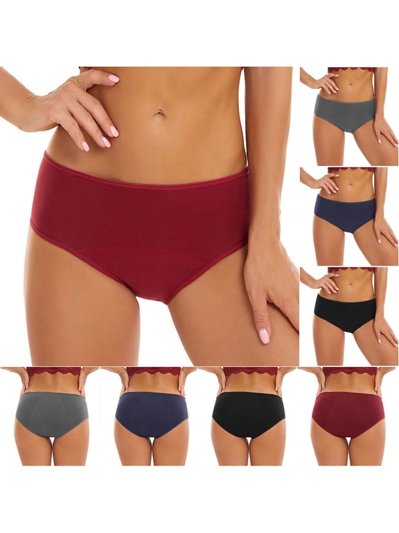 Postpartum Underwear For Women Cotton Brief Solid Color Postpartum Recovery Physiological Underwear