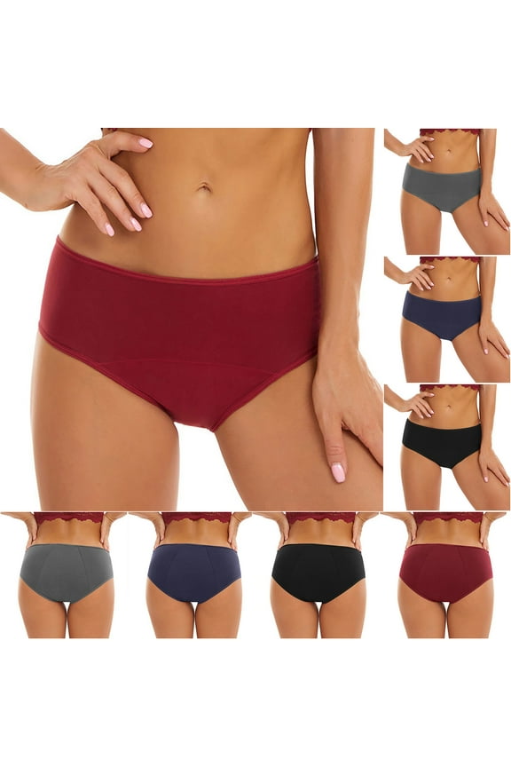 Postpartum Underwear For Women Cotton Brief Solid Color Postpartum Recovery Physiological Underwear