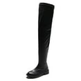 thumbnail image 1 of Fesfesfes Riding Boots For Women Fall Winter New Round Toe Thick Heel Sleeve Over-the-knee Rider US:4.5(35), 1 of 7