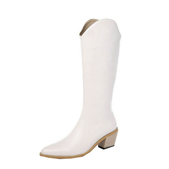 Fesfesfes Riding Boots For Women Ladies Fall Winter Knight Thick High-heeled High US:4.5(35)