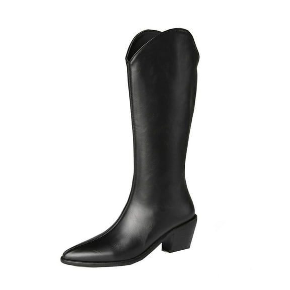 Fesfesfes Riding Boots For Women Ladies Fall Winter Knight Thick High-heeled High US:9.5(43)