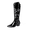 thumbnail image 1 of Fesfesfes Riding Boots For Women Plus Size Ladies Pointed Toe Thick High Heel Sleeve High Knight Dance US:5.5(36), 1 of 9