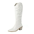 thumbnail image 1 of Fesfesfes Riding Boots For Women Plus Size Ladies Pointed Toe Thick High Heel Sleeve High Knight Dance US:9.5(43), 1 of 9