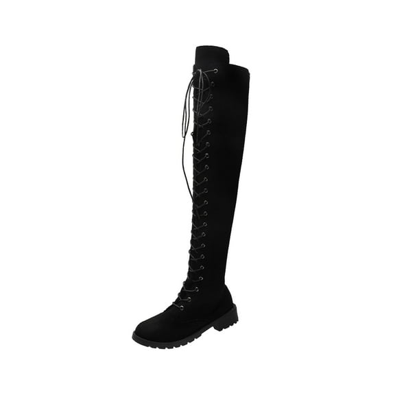 Fesfesfes Riding Boots For Women Shoes Fall Winter Pointed Thin High Heels Side Zippered Long Boots Over Knee Boots US:6(37)