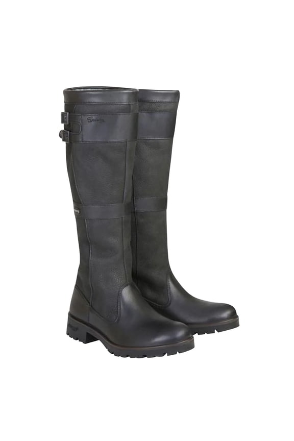 Riding Boots For Women Winter Vintage Buckle Strap Cowboy Boots Slip On Retro Bppts Ladies Footwear Shoes US:6(37)