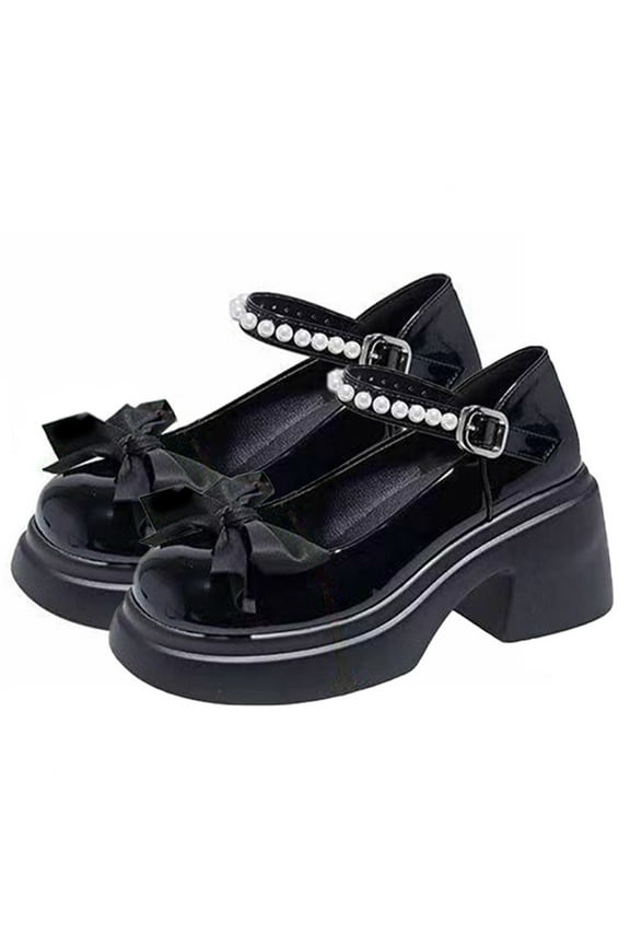 Round Head Small Faux-Leather Shoes Flat Heel Collision Ladies Soles Water Proof Booties 6(37)