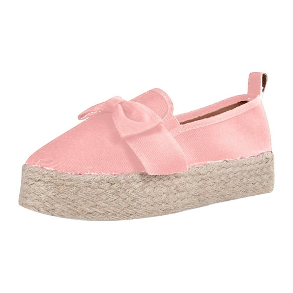 Fesfesfes Shoes Women Round Toe Solid Color Casual Asakuchi Knot Sponge Cake Fashion Shoes 38(6.5)